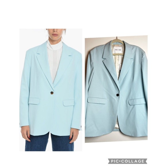 Samsoe Samsoe Haven Blazer Iced Blue NWT Women’s L - Picture 4 of 16